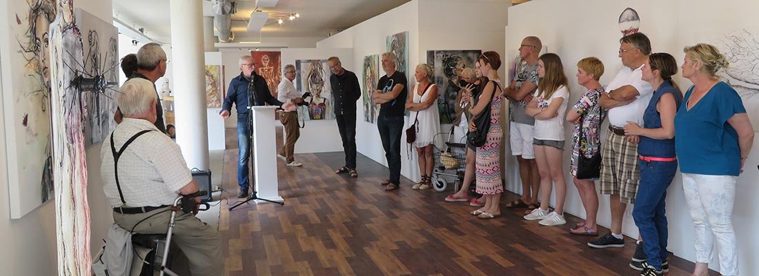 Opening expo juni 2017 kunstation uden
