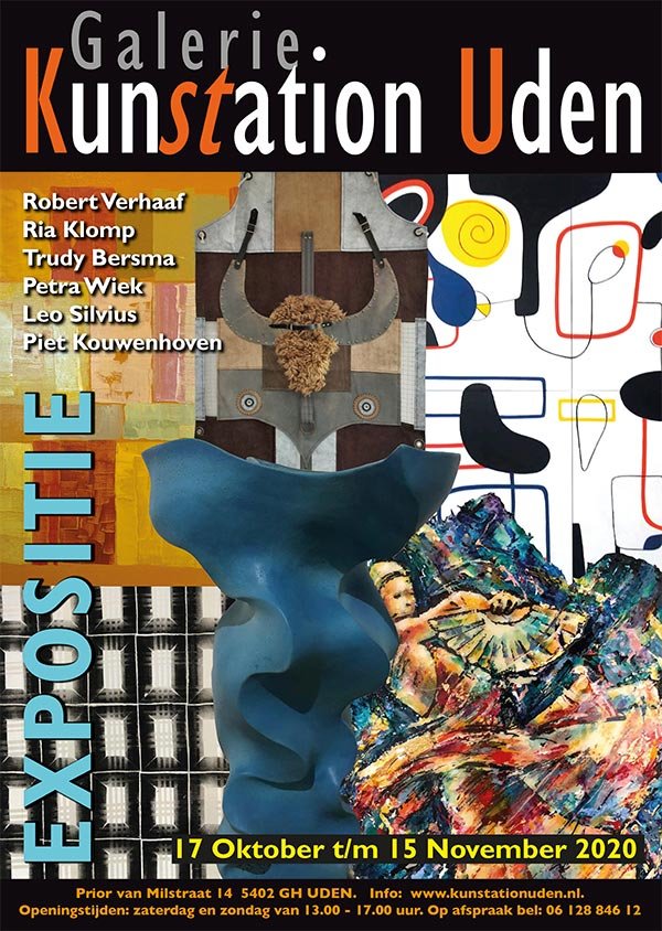 Poster Expositie oktober-november 2020 Kunstation Uden