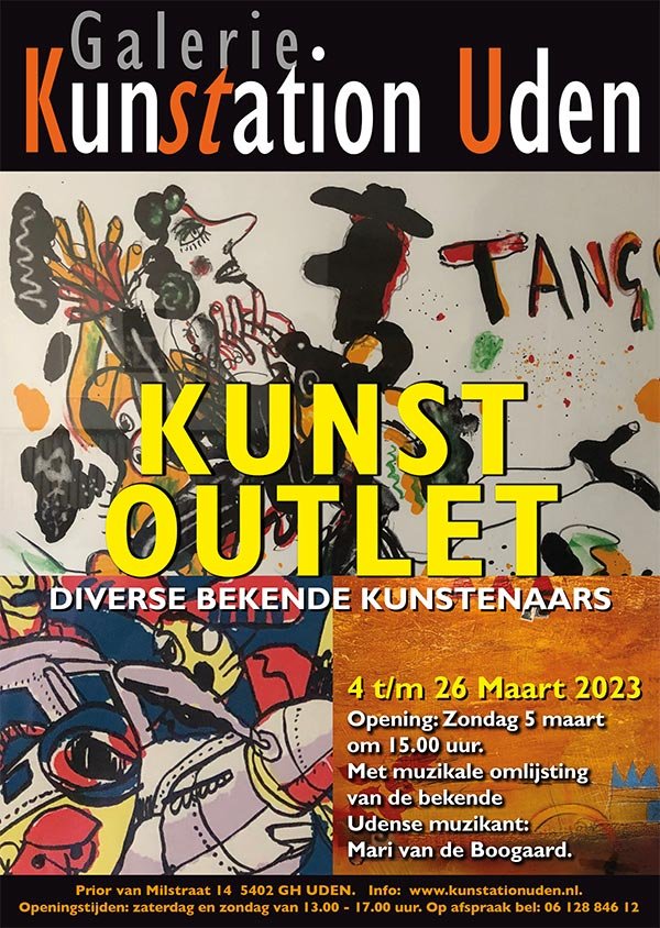 Poster 01 maart 2023 Kunstation Uden