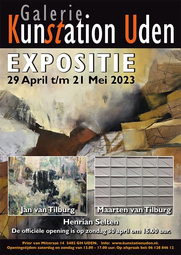 Poster 03 mei 2023 Galerie Kunstation Uden