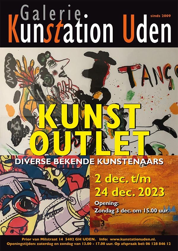 Poster Kunst-Outlet 4-2023 Kunstation Uden featured